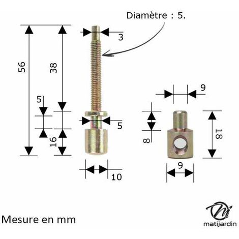 Vis de tension de chaine tronconneuse STIHL 031, 032, 041, 042, 045, 048,  056