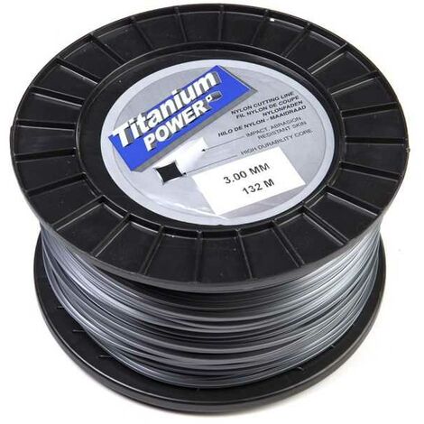 Fil Titanium 3 mm x 132 m Carré Bi-matière Bobine (1/5)