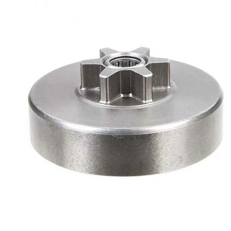 Pignon pour tronçonneuse Homelite 3/8" LP. 6 dents. Hauteur cloche 16,4 mm (1/4)