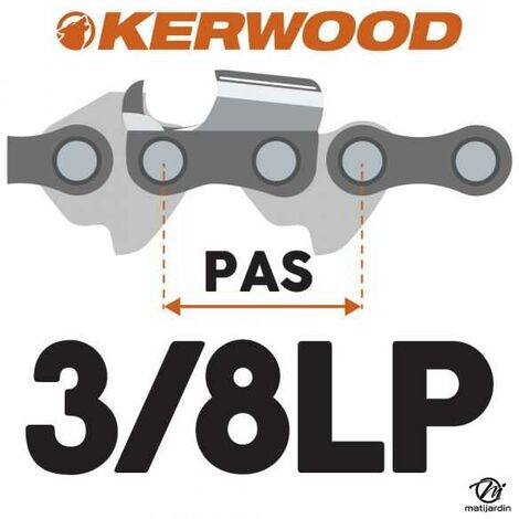 Chaine Kerwood pour HUSQVARNA 136 3/8LP 1,3 mm 62 maillons