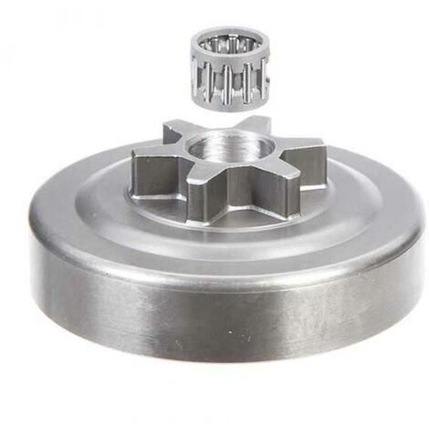 Pignon pour tronçonneuse Husqvarna, Dolmar, Jonsered, Partner 3/8"LP. 6 dents. Hauteur cloche 13,8 mm (1/5)