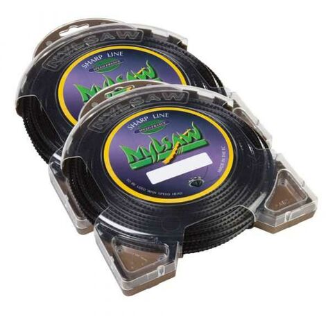 2 blisters fil cranté Nylsaw 3 mm x 37 m débroussailleuse (1/5)