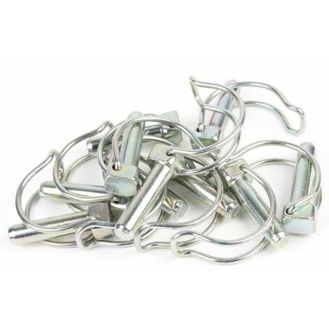 Goupille clips type fraise Ø 10 mm x 40 mm par 10 (1/4)