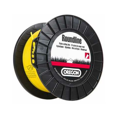 Fil Oregon Yellow 3 mm x 169 m. Rond. Bobine. Fil débroussailleuse (1/4)
