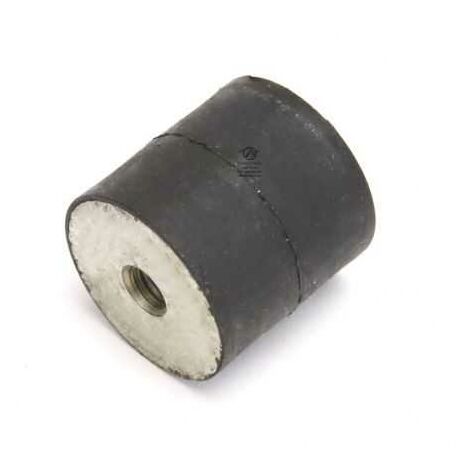 Silent bloc, plot antivibratoire universel 25 x 25 mm. Femelle M6 / Femelle M6
