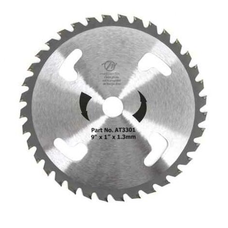 Lame disque carbure tungstène 36 dents Ø230 mm Al. 25,4 mm (1/4)