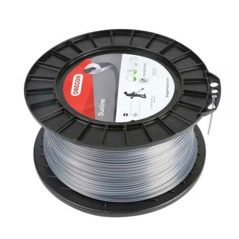 Fil Oregon Duoline 2,7 mm x 140 m. Rond. Transparent. Bobine. Fil débroussailleuse (1/5)