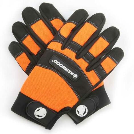 Gants tronçonneuse protection noir taille 9. Kerwood. Class 1 (1/5)