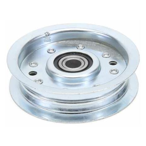 Poulie gorge plate acier avec roulement renforcé. Ø 85 mm. Diamètre rebord 102 mm (1/5)