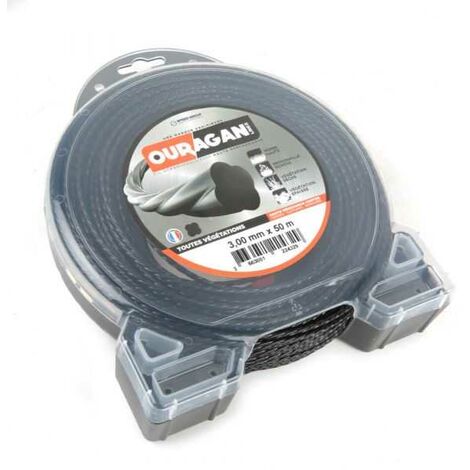 Fil débroussailleuse Ouragan 3 mm x 50 m Spirale Blister (1/5)