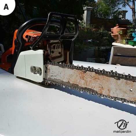 2 Bandes De Guidage De Chaîne Pour Tronçonneuses Stihl MS240, MS260, MS290, MS340 - Plastique Blanc - 3