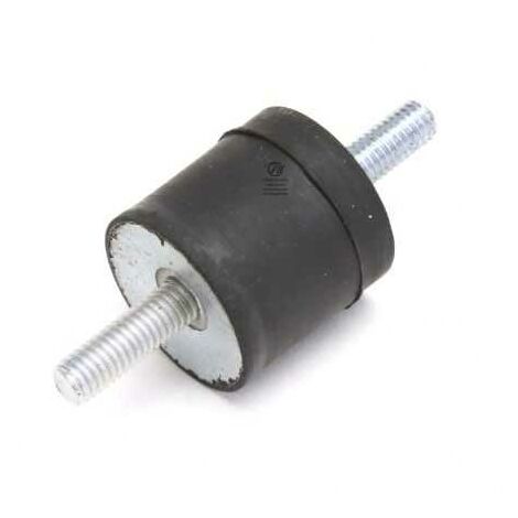 Silent bloc, plot antivibratoire universel. 25 x 25 mm. Mâle M6 / Mâle M6