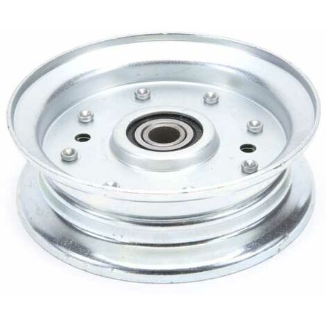Poulie gorge plate acier avec roulement renforcé. Ø 101 mm. Diamètre rebord 120 mm (1/5)