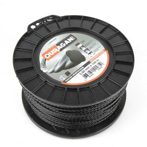 Fil débroussailleuse Ouragan 3 mm x 144 m Spirale Bobine (1/5)