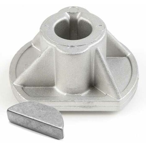 Matijardin – Support de lame moyeu pour tondeuse Castelgarden Twin-Cut – Clavette incluse – Aligne la lame pour coupe précise – Ø 18 mm, entr'axe 65 mm
