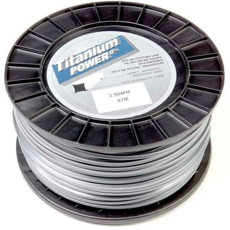 Fil Titanium 3,5 mm x 97 m, carré, bi-matière, bobine (1/5)