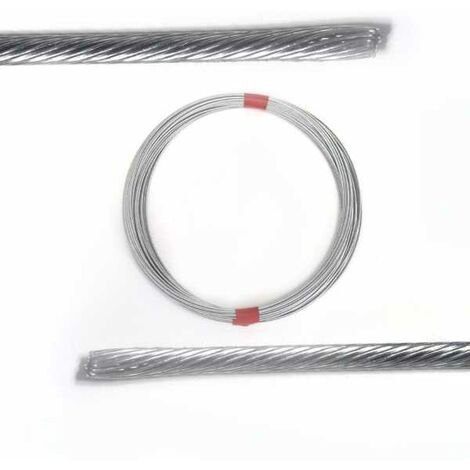 Câble souple, corde à piano. Diamètre : 3 mm. Rouleau 25 m (1/3)