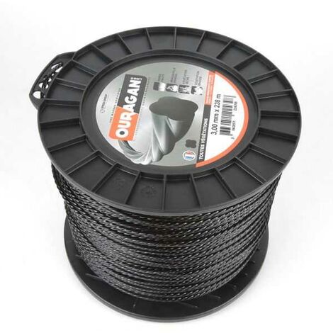 Fil débroussailleuse Ouragan 3 mm x 238 m Spirale Bobine (1/5)