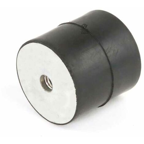 Silent bloc, plot antivibratoire universel 30 x 30 mm. Femelle M6 / Femelle M6