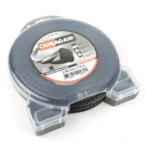 Fil débroussailleuse Ouragan 2,4 mm x 72 m Spirale Blister (1/5)
