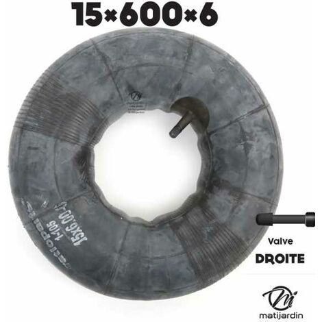 Chambres à Air 15x6.00-6 - Lot De 2 - Valve Incurvée Pour Tondeuse, Brouette, Kart