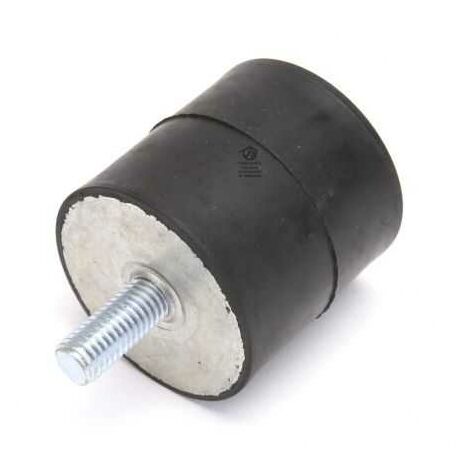 Silent bloc, plot antivibratoire universel 50 x 50 mm. Mâle M10 / Femelle M10