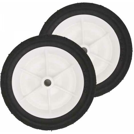 2 Roues tondeuse universelle Ø 175 mm. Longueur moyeu 38,1 mm (1/4)