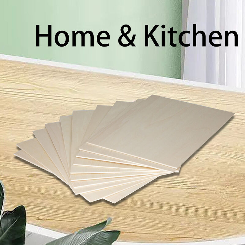 10pcs A3 Plywood Sheets 3mm Thickness (+/- 0.2mm) Basswood Plywood