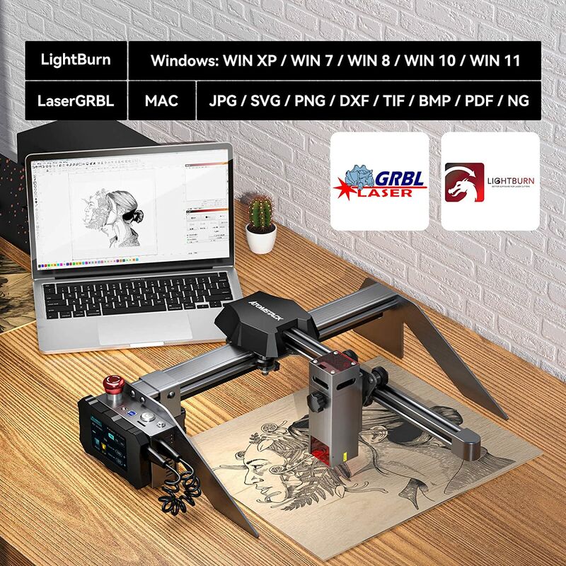 ATOMSTACK P9 M40 Laser Engraver with Touch Screen Control Terminal, Support  Offline TF Card Engraving, 40W Portable Mini Laser Cutting Machine, Laser  Cutter for 15mm Wood Acrylic