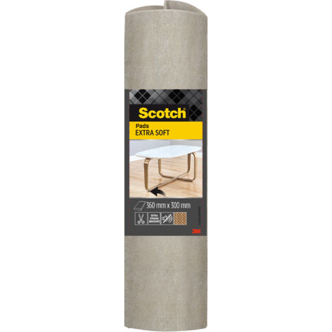 Lot de 2 coussinets de feutre ultra-doux Scotch®, adhésif, beige, 300 mm x 360 mm, 1/paquet (1/5)