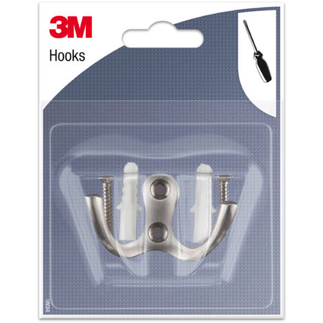 Lot de 3 crochets à visser métallique 3M™ (1/3)