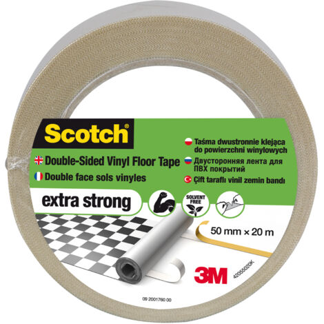 Lot de 2 rubans pour moquette en vinyle double face Scotch®, 50 mm x 20 m (1/5)