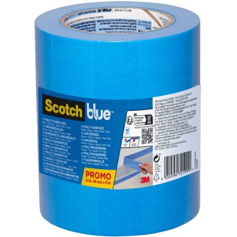 2 lots de 3 rubans de masquage Multi-Surfaces ScotchBlue™, 48 mm x 41 m, soit 6 Rouleaux, 100% PEFC, SGSCH-PEFC-COC-110078 (1/5)