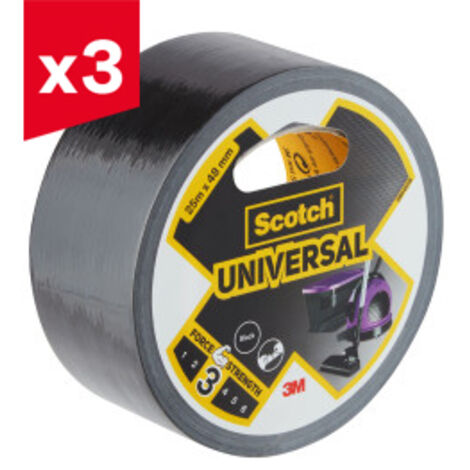 Lot de 3 toiles Scotch® Unv Noir 25mx48mm (1/5)