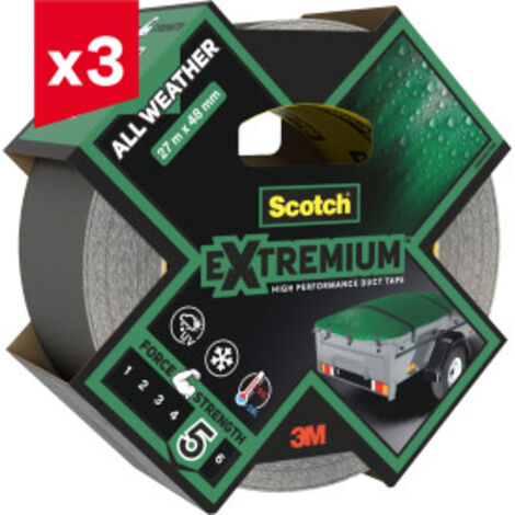 Lot de 3 toile Scotch® Extremium™ All Weather, 27 m x 48 mm, 1 Rouleau/Paquet