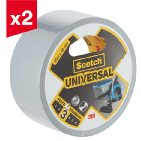 Lot de 2 toiles Scotch® Unv Argent 25mx48mm (1/4)