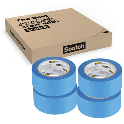 Ruban de masquage Multi-Surfaces ScotchBlue™, 36 mm x 41 m, 4 Rouleaux/Emballage, 100% PEFC, SGSCH-PEFC-COC-110078
