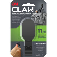 Crochet pour plaque de plâtre 3M CLAW™ 11 kg, 3DH25BLK-WMR, noir, 1 crochet