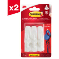 Lot de 2 multi-Packs de petits crochets Command™