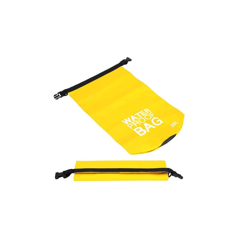 Mochila roll-top plegable capacidad aprox 15 litros Amarillo