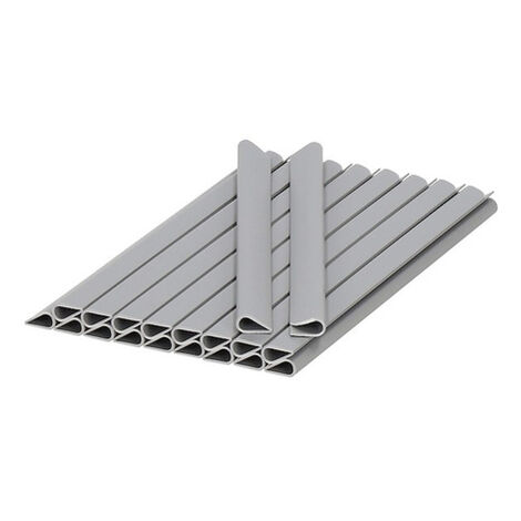 Clips de Sujeción para Mallas de Jardín y Balcón 20 uds. Gris