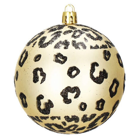 Bombki de Navidad 16 piezas. Conjunto de Navidad en dorado y negro.