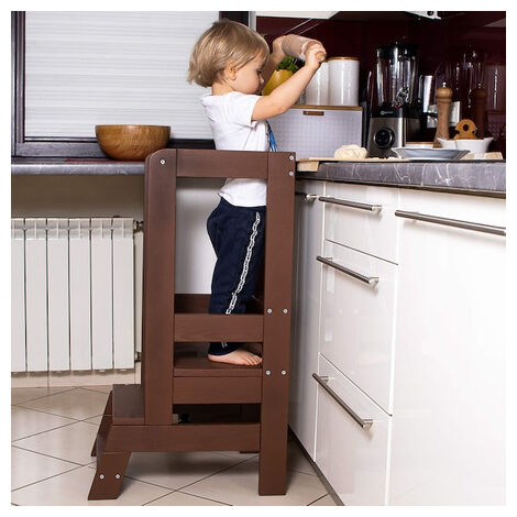  Torre para niños pequeños, taburete de cocina para