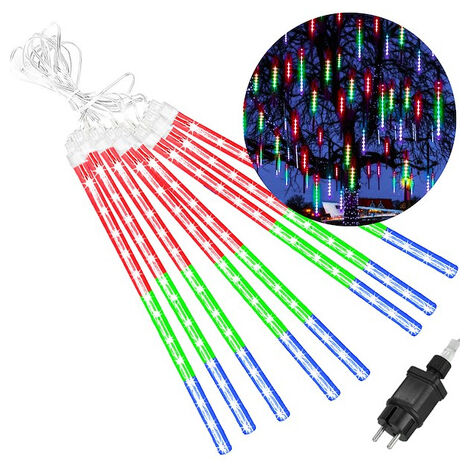 Lampki choinkowe 8 szt. sople 144 Led padający śnieg meteory zewnętrzne multikolor

Luces de Navidad 8 unidades. Copos de nieve 144 LED que caen como meteoros exteriores multicolores.