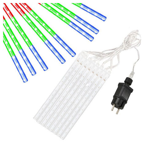 Lampki choinkowe 8 szt. sople 144 Led padający śnieg meteory zewnętrzne multikolor

Luces de Navidad 8 unidades. Copos de nieve 144 LED que caen como meteoros exteriores multicolores.