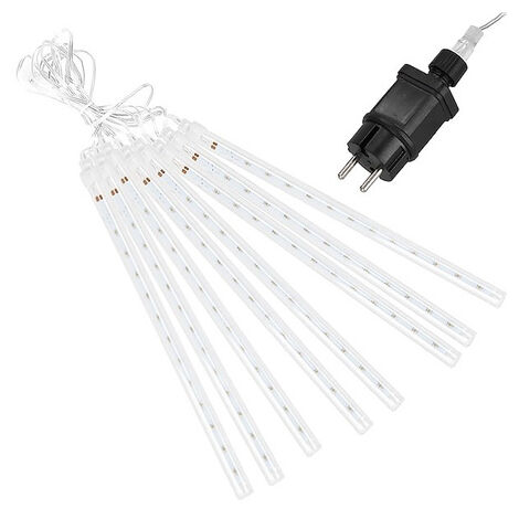 Lampki choinkowe 8 szt. sople 144 Led padający śnieg meteory zewnętrzne multikolor

Luces de Navidad 8 unidades. Copos de nieve 144 LED que caen como meteoros exteriores multicolores.
