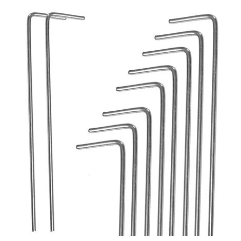 Estacas para Tienda de Campaña de 22 cm Estacas de Acero 10 uds.