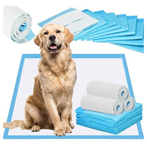 Podkład higiénico para perros, 10 unidades. Alfombrillas absorbentes de  60x90 cm para el aprendizaje de la limpieza.