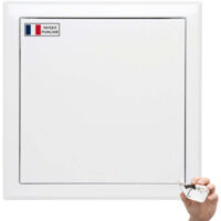 AIROPE–600x600 MM Trappe de Visite en Acier Blanc,Fermeture à Loquet Sécurisé,Spéciale Plafond et Mur,Panneau d’Accès Compteur d’Eau,Baignoire,Tuyaux