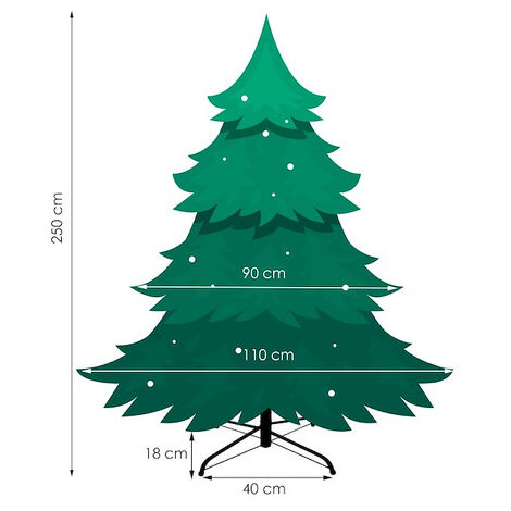 Sac de rangement Springos Sapin de Noël